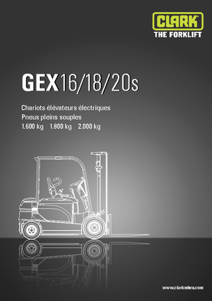 Carrelli elevatori frontali elettrici Clark GEX18