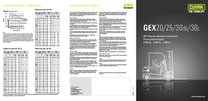 Carrelli elevatori frontali elettrici Clark GEX30 s