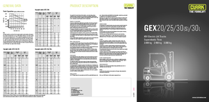 Carrelli elevatori frontali elettrici Clark GEX30 s