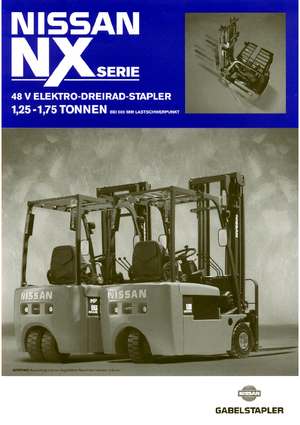 Carrelli elevatori frontali elettrici Nissan GN 01 L 18 HQ