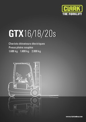 Carrelli elevatori frontali elettrici Clark GTX20 s
