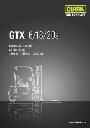 Carrelli elevatori frontali elettrici Clark GTX20 s