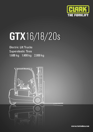Carrelli elevatori frontali elettrici Clark GTX20 s
