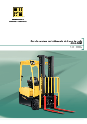 Carrelli elevatori frontali elettrici Hyster J1.8XNT (LWB)
