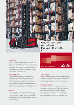 Carrello VNA Linde K - 1,5 t