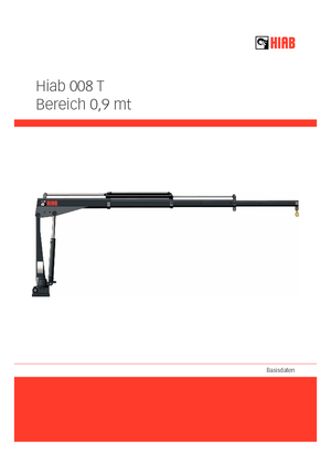 Gru per autocarro elettriche Hiab 008 T-2 ELT