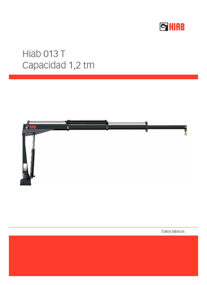 Gru per autocarro elettriche Hiab 013 T-2 ELT