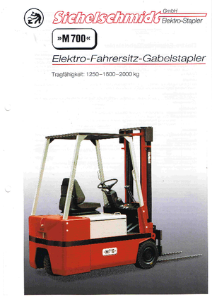 Carrelli elevatori frontali elettrici Sichelschmidt M 712 ASM