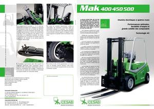 Carrelli elevatori frontali elettrici Cesab MAK 450 AC