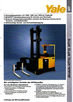 Caricatori laterali elettrici Yale MT 12