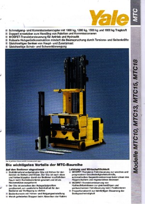 Caricatori laterali elettrici Yale MTC 18