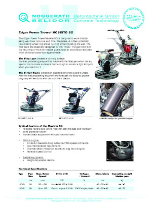 Lisciatrici Belidor-Noggerath Moskito SG