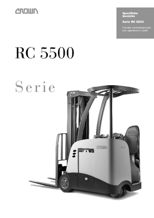 Carrelli elevatori frontali elettrici Crown RC 5530 1,5