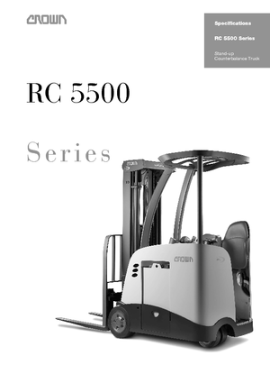 Carrelli elevatori frontali elettrici Crown RC 5530 1,5
