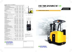Carrelli elevatori retrattili elettrici Hyundai 20 BCS-9