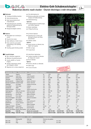 Carrelli elevatori retrattili elettrici Baka EGS 89-1204