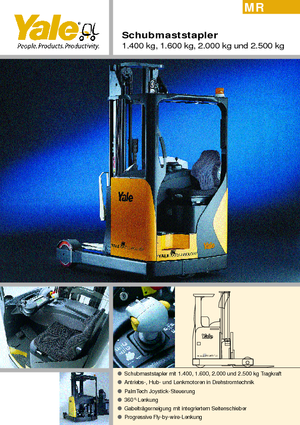 Carrelli elevatori retrattili elettrici Yale MR14