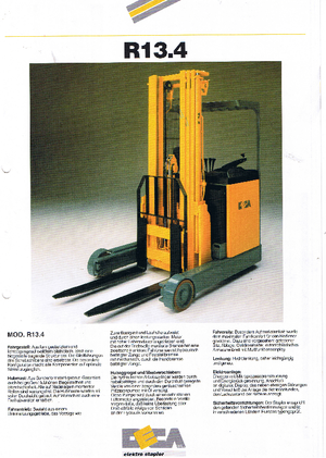 Carrelli elevatori retrattili elettrici Deca R 13.4