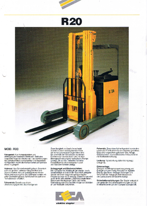 Carrelli elevatori retrattili elettrici Deca R 20.4