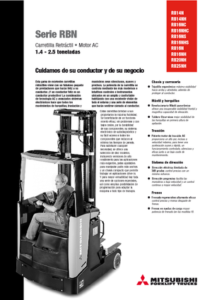 Carrelli elevatori retrattili elettrici Mitsubishi RB 16 NS