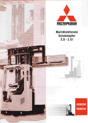 Carrelli elevatori retrattili elettrici Mitsubishi RBM 20 K