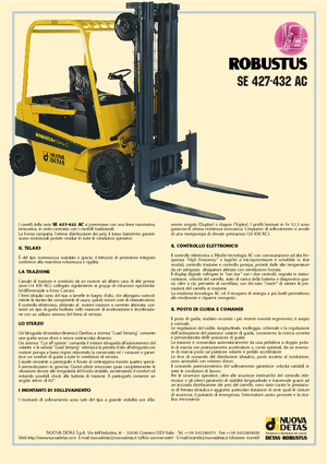 Carrelli elevatori frontali elettrici Nuova Detas SE 427 AC