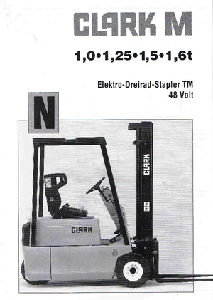 Carrelli elevatori frontali elettrici Clark TM 15 N