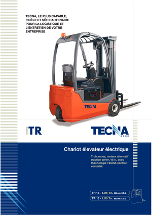 Carrelli elevatori frontali elettrici Tecna TR 15