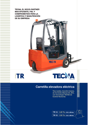Carrelli elevatori frontali elettrici Tecna TR 15