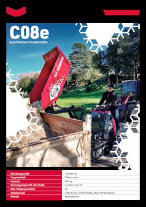 Dumper cingolati elettrici Yanmar C08e