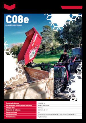 Dumper cingolati elettrici Yanmar C08e