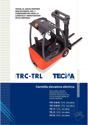 Carrelli elevatori frontali elettrici Tecna TRL 20