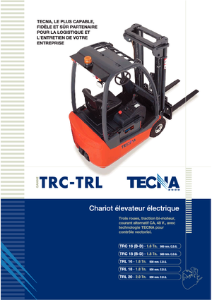 Carrelli elevatori frontali elettrici Tecna TRL 20