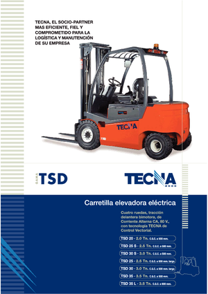 Carrelli elevatori frontali elettrici Tecna TSD 25