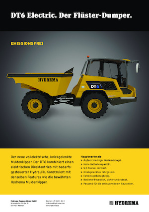 Dumper elettrici Hydrema DT6