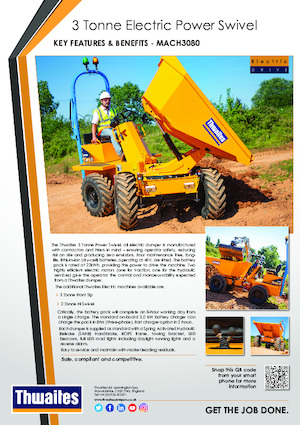 Dumper elettrici Thwaites MACH3080