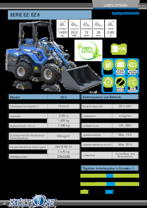 Pale gommate elettriche Multione EZ 8