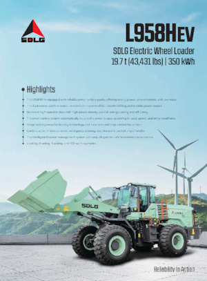 Pale gommate elettriche SDLG L958HEV