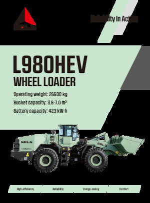 Pale gommate elettriche SDLG L980HEV