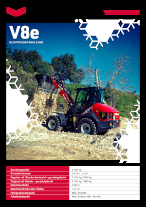 Pale gommate elettriche Yanmar V 8e