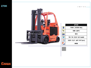 Carrelli elevatori frontali elettrici Carer Z 70 KN