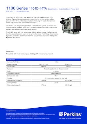 Motori Perkins 1104D-44TA