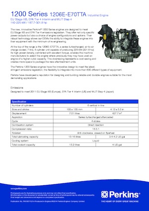 Motori Perkins 1206E-E70TTA