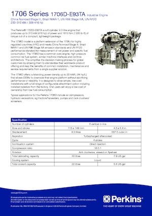 Motori Perkins 1706D-E93TA