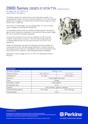 Motori Perkins 2806D-E18TTA