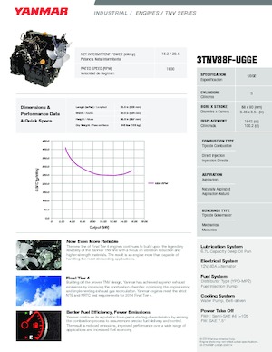 Motori Yanmar 3TNV88F-UGGE