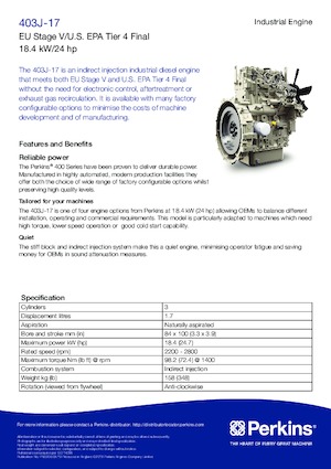 Motori Perkins 403J-17