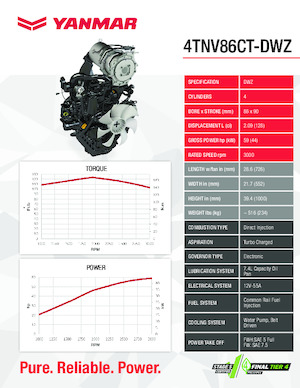 Motori Yanmar 4TNV86CT-DWZ
