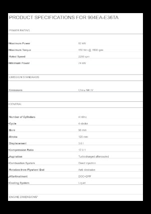 Motori Perkins 904EA-E36TA