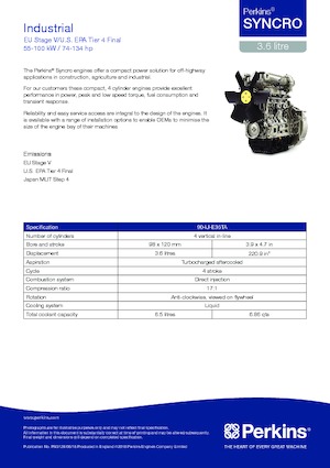 Motori Perkins 904J-E36TA